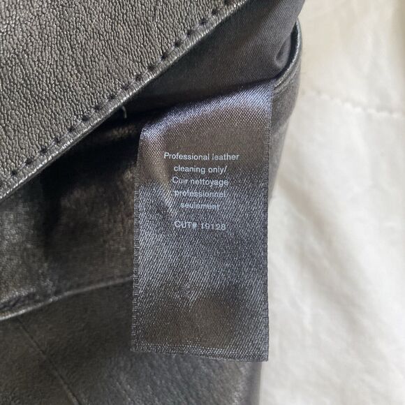 NWOT rag & bone | Black 100% Lamb Leather Jeans/Pants w/ White Stripes - Size 27 - Picture 11 of 12